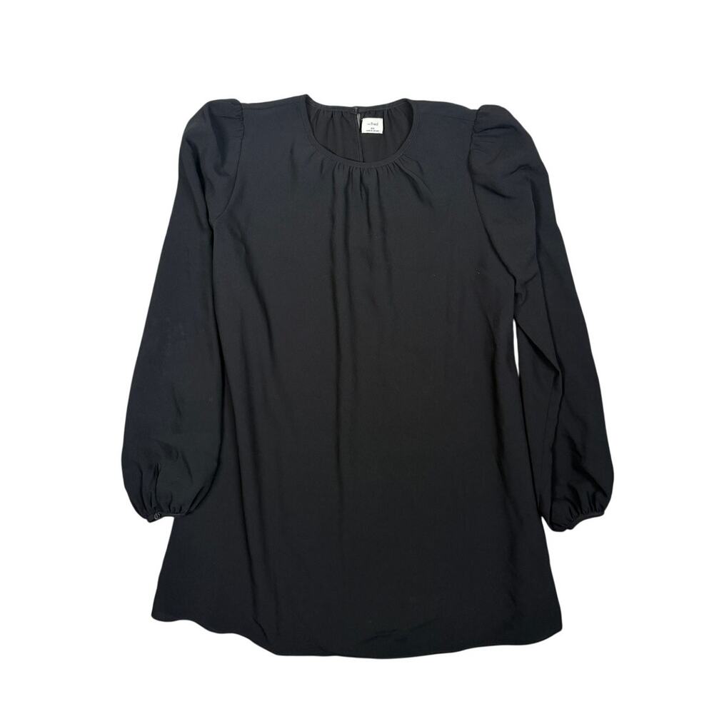 Aritzia Re Twill Celestial Shift Mini Dress Minimalist Holiday Black 2XS